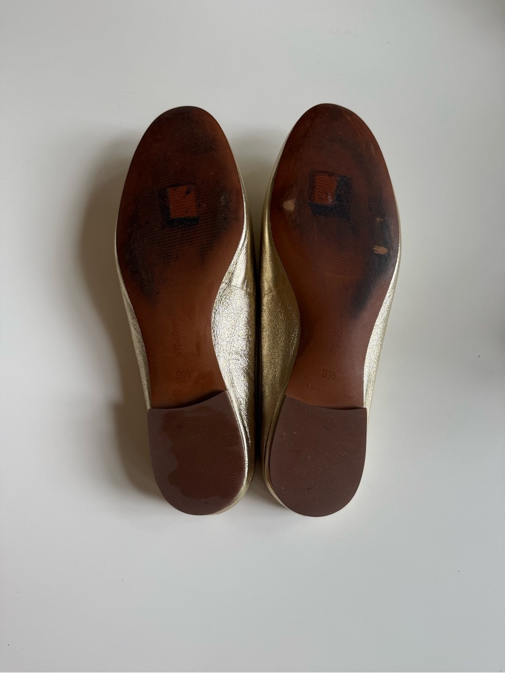 Madewell Gold Slip-On Ballet Flat Mules size 9.5 - Picture 6 of 6